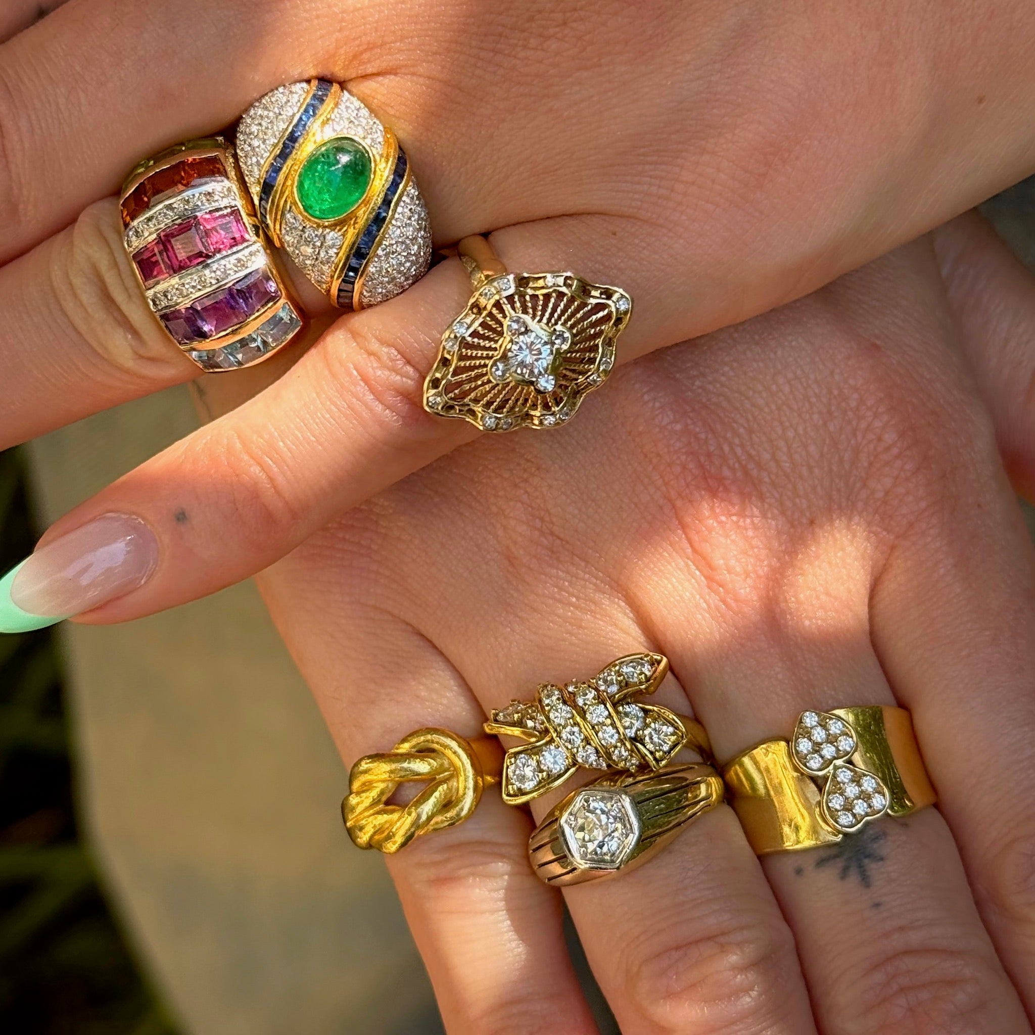Vintage 18K Yellow Gold Hercules Knot Ring – BHunicorn