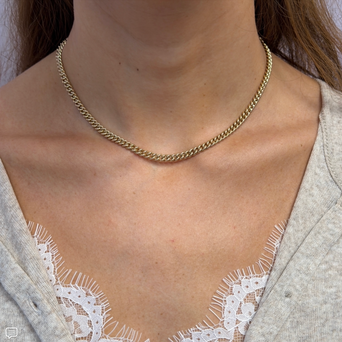 The BH Solid Puffy Curb Chain - Custom 14K Gold Chain – BHunicorn